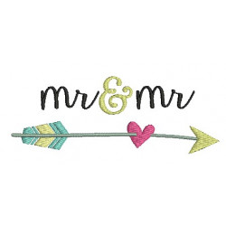 Stickdatei - Mr. & Mr. Pfeil